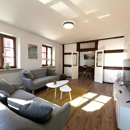 Apartment Ferienwohnung Gunzenhausen, Innenstadt, Dachterrasse, Stellplatz