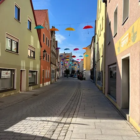 Ferienwohnung Gunzenhausen, Innenstadt, Dachterrasse, Stellplatz Apartment