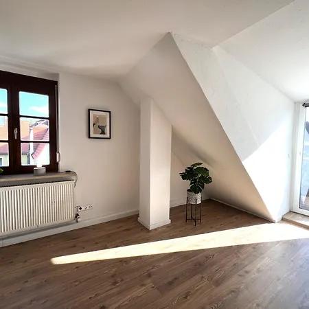 Apartment Ferienwohnung Gunzenhausen, Innenstadt, Dachterrasse, Stellplatz