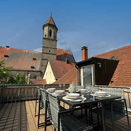 Ferienwohnung Gunzenhausen, Innenstadt, Dachterrasse, Stellplatz * Gunzenhausen